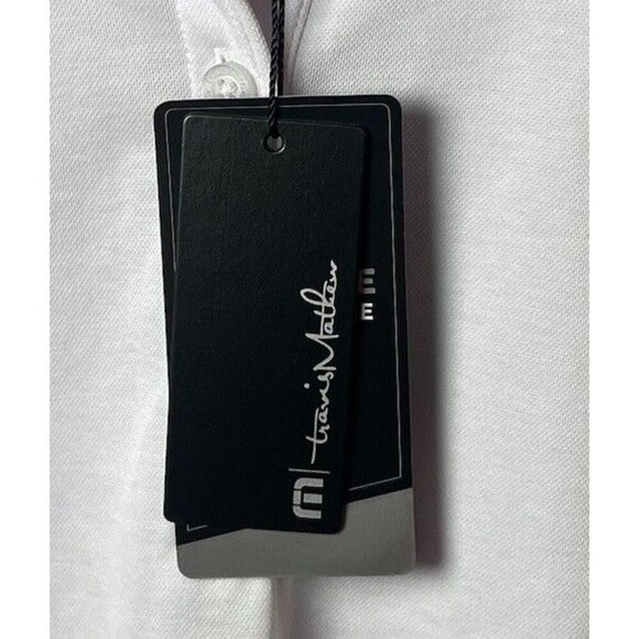 Travis‎ Mathew Chicago Booth Golf Club Polo Shirt White Medium NWT - Picture 5 of 9